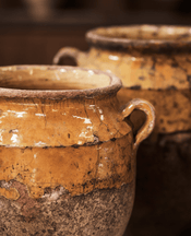 Confit Jar - Yellow Ochre Glaze Assorted