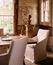 Emma Slipcover Dining Chair - Ivory