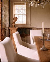 Emma Slipcover Dining Chair - Ivory