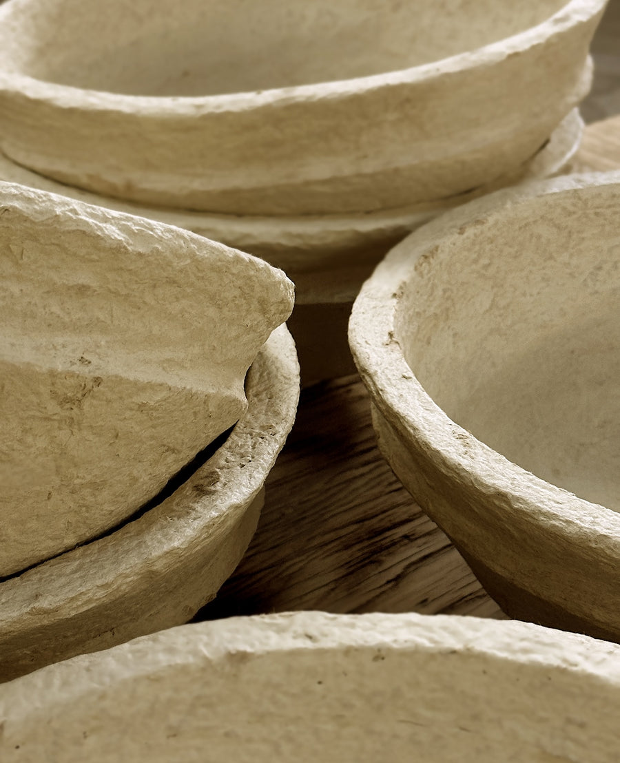 Reproduction Paper Mache Bowl - Shaped from India made of Paper Mache